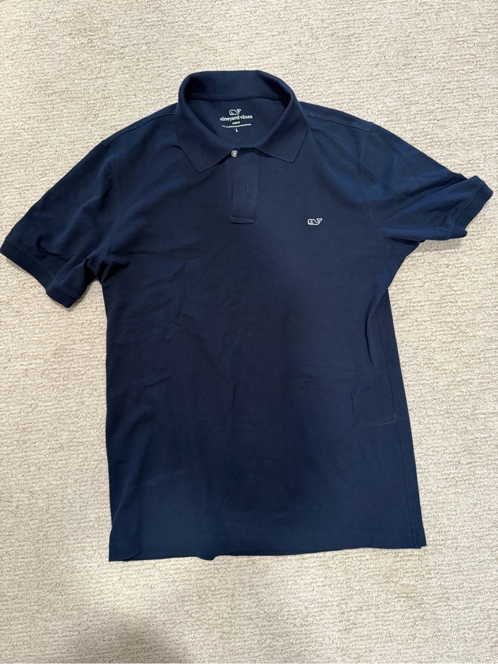 Vineyard Vines Men's Navy Short-Sleeve Polo